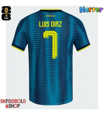 Colombia Luis Diaz #7 Udebanetrøje VM 2026 Kort ærmer